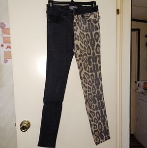 Royal bones split skinny jeans